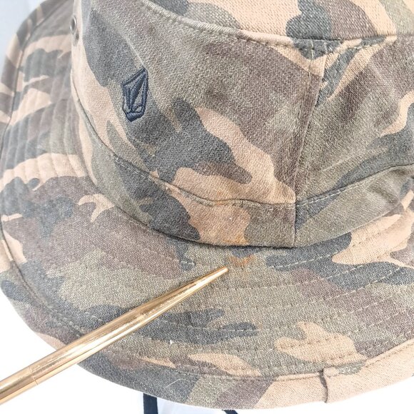 Volcom Stone Bucket Boonie Hat Camo Camouflage fishing Camp Hike Boat sun O/s - Picture 6 of 13